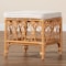 Bali & Pari Ibiza Modern bohemian Natural Brown Rattan Footstool 239-13580-ZORO - alternate 5